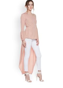One Shoulder Pink Maxi Top For Women