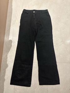 S Black Wide Leg Jeans
