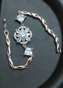 Silver Floral Bracelet