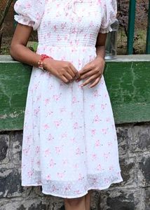 Floral Print Mini Dress