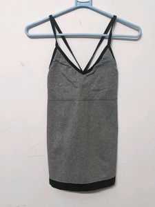 Gray & Black Athletic Tank