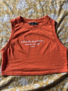 Orange Crop Top