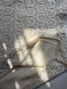 Zara white lace top