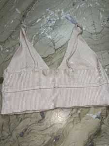 Ribbed Knit Bralette Top