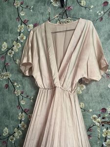 Satin Korean Nude Dress