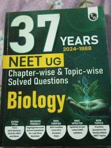NEET UG Biology - 37 Years Solved Questions