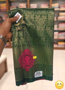 Elegant Green Banarasi Silk Saree