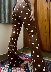 Forever 21 Brown Polka Dot Jeans