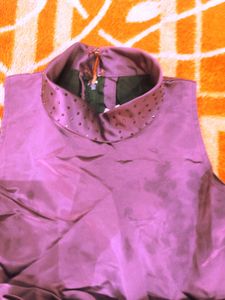 Heavy Purple floor touch gown for girls