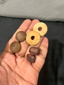 6 Set of Unique Wooden Earrings
