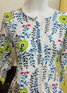 Floral Print Kurta