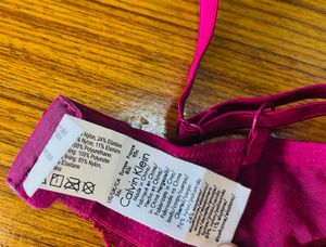 Pink Calvin Klein Bra