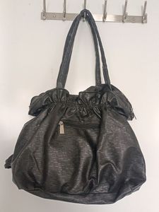 Y2K Studded Black Hobo Bag