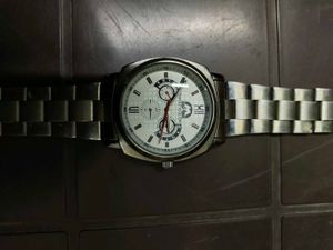 Stylish Silver Wrist Watch for men