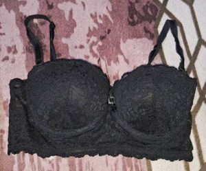 Black Lace Bra