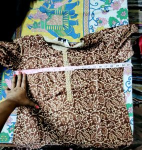 Silk Printed And Embroidery Kurti