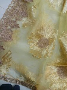 yellow dress material