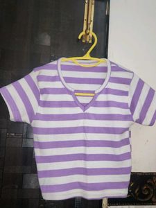 Striped Crop Top