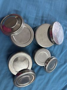 Set of 4 Stainless Steel Containers
