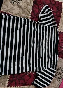 Striped Black &amp; White Tee