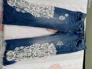 Lace Detail Jeans