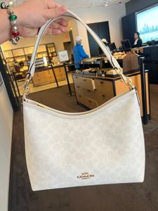Coach White Monogram Laurel Bag