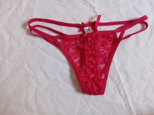 Pink Lace Thong