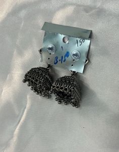 light weight Oxidized Jhumka Earrings