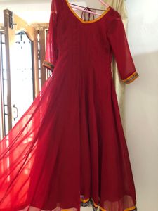 Red Anarkali Kurti