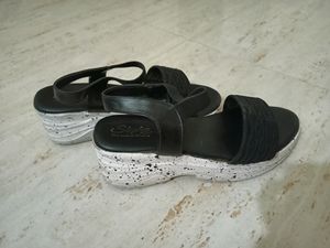 Black Wedges Sandals