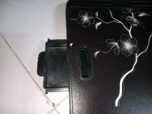 Black Floral Study Table