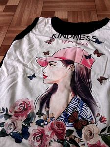 White Sleeveless Top Small Size
