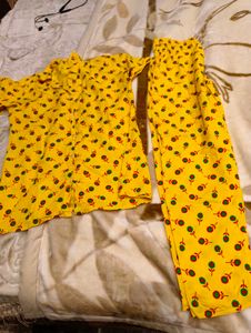 Floral Yellow Lounge Set