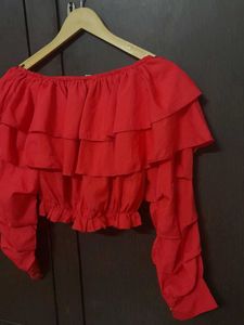 Red Crop Top