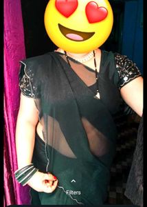 Green Embroidered Saree