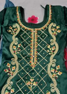 Thread Work Kurta With Dupatta Set
