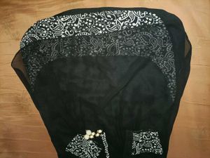 Black Sheer Paisley Dress