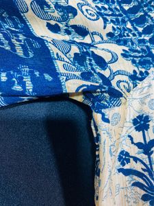 Biba Blue and Half White  Kurta ( Women’s)