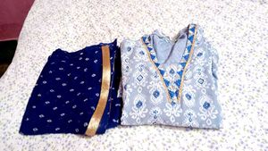 Elegant Blue kurti set