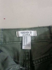 Forever 21 Olive Green Hot Pants