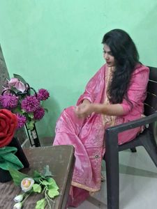 Size XL Pink Embroidered Salwar Kameez