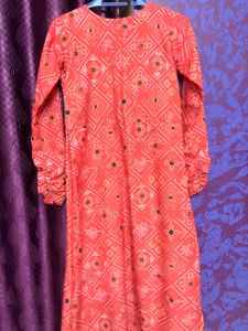 Red Printed Kurti