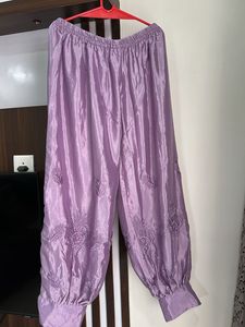 Afghani Silk Elegant Purple Tunic Set