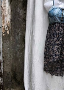 10210. Cute Denim Top Dress