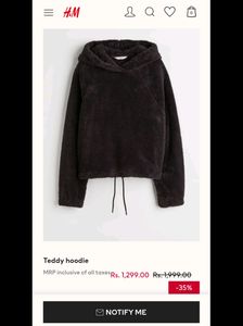 H&amp;M Teddy Hoodie