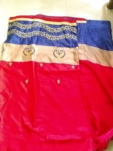 Silk Saree,Used With Stiched Blouse