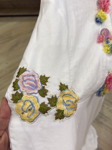 Elegant White Ethnic Gown