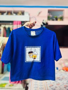 Blue Boba Tea Graphic Tee