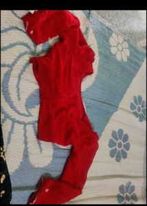 Red blouse