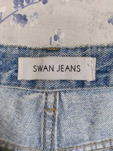 Swan Jeans Ripped Denim Shorts